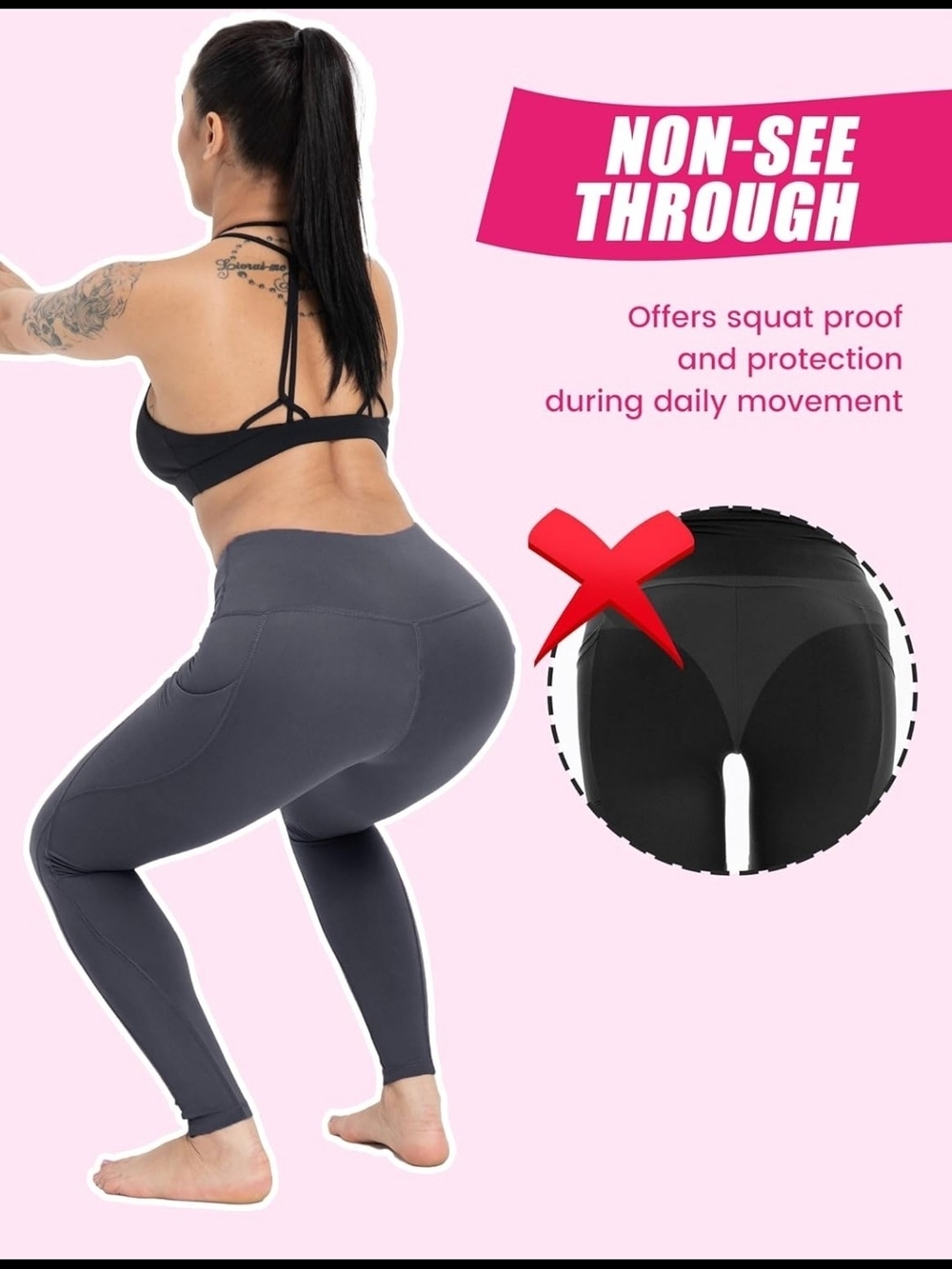Sculpt High-Rise Black Performance Leggings - Picture 4 of 5